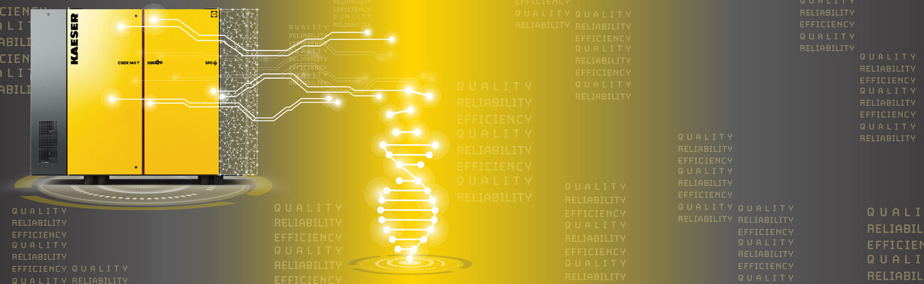 Quality. Reliability. Efficiency. At Kaeser Compressors, it's in our DNA!