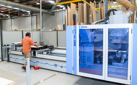 Kaeser Compressors reference project: Compressed air is an essential utility used throughout the manufacturing process at Master Benchtops.