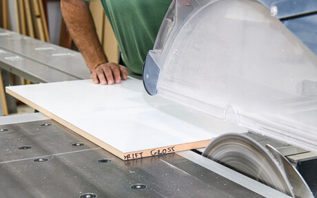 Kaeser Compressors reference project: Compressed air is an essential utility used throughout the manufacturing process at Master Benchtops.