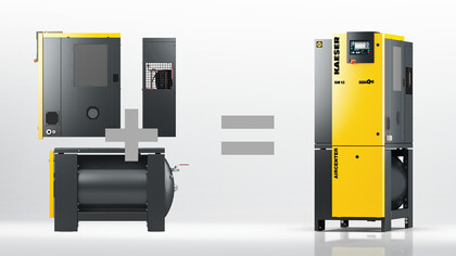 Kaeser Aircenter series all-in-one compressed air systems, 2.2 - 15 kW