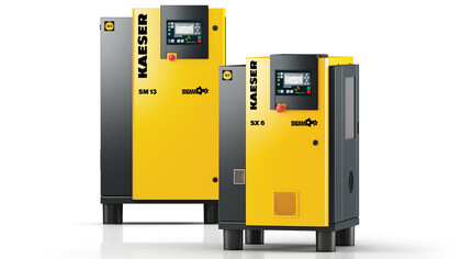 Kaeser rotary screw compressors with belt drive, 2.2 - 15 kW