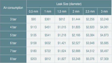 How much are compressed air leaks costing you?